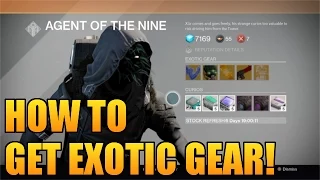 Destiny - How To Get Exotic Gear! - (Agent of The Nine Vendor)