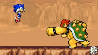 Sprite Animation #1: Sonic VS Bowser