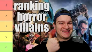 LIVE! Tier List Ranking 50 Iconic Horror Movie Villains!