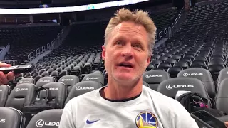 Steve Kerr on Ejection vs the Spurs - "I was embarassed that I said two f-bombs to the refs"