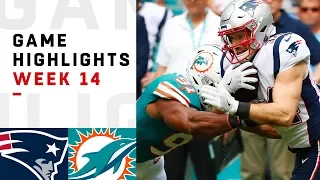 Patriots vs. Dolphins Week 14 Highlights | NFL 2018