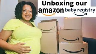 Amazon baby registry gifts with Daddy-to-be! Virtual Baby Shower Livestream! THE CURLY CLOSET