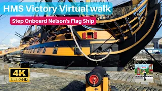 Walking Tour 4K HMS Victory! - Nelsons Flag Ship All Decks