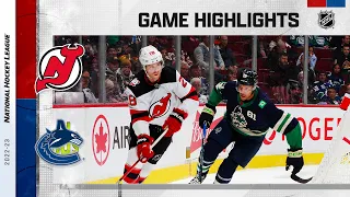 Devils @ Canucks 11/1 | NHL Highlights 2022