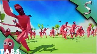 NINJA MASTER! AXEMEN! ALL NEW UNITS! | TOTALLY ACCURATE BATTLE SIMULATOR [TABS GAMEPLAY E6]