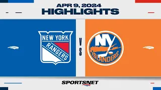 NHL Highlights | Rangers vs. Islanders - April 9, 2024