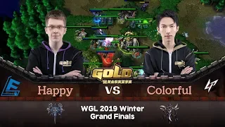 Happy (U) vs Colorful (N) 워크3 Gold League 2019 Winter Grand Finals 20강 C조 (Warcraft 3)