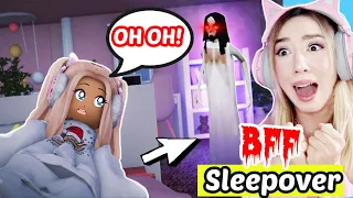 mache niemals Sleepover Party mit BFF um 3 uhr nachts vor FEUERWERK vom Silvester (noob in roblox)