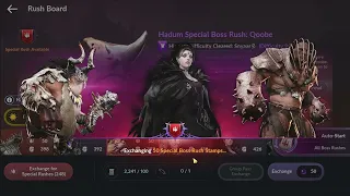 Black Desert Mobile | Spending 1.000.000 Boss Stamp -  10.000 Hadum Boss Rush