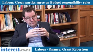 Grant Robertson discusses the Labour/Greens budget rules