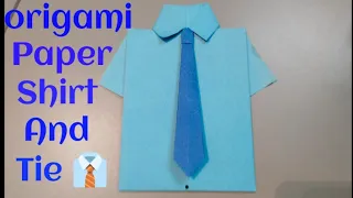 Origami Paper Shirt  and Tie 👔  |DIY paper Shirt and Tie| #origamipapercraft |Episode 9|