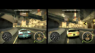 Chevrolet Corvette C6 Junkman VS Chevrolet Corvette C6R -  SEASIDE&POWER STATION - NFS Most Wanted