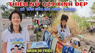 Tá Hỏa Cô gái U29 Xinh Đẹp sanh 5 đứa con tiếp tục mang bầu sống căn chòi ven đường, nhận 30 triệu