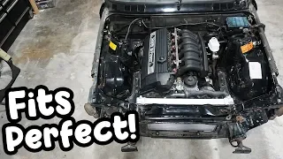 Dropping an E36 engine into an E30!!