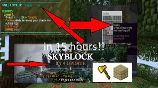 Hypixel skyblock foraging 50 in 15 hours guide