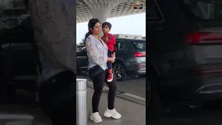 Shreya Ghoshal With Family Spotted At Airport