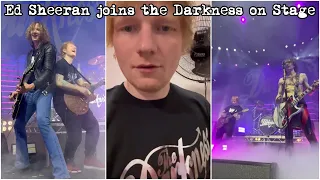 Ed Sheeran supports and joins the Darkness on Stage 🔥 Vlog