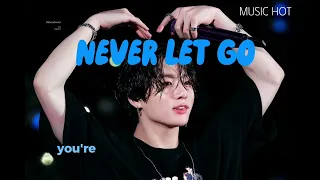 NVER LET GO LYRICS -  Jungkook BTS