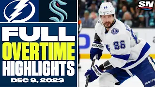 Tampa Bay Lightning at Seattle Kraken | FULL Overtime Highlights - December 9, 2023