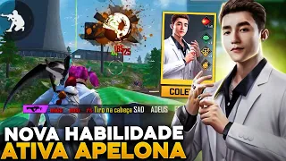 O NOVO PERSONAGEM CHEGOU AO FREE FIRE E SUA HABILIDADE É MUITO FORTE!