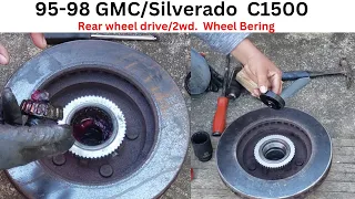 How to Replace a Front Wheel Bering for 1995-98 GMC Truck C1500 Silverado Wheel Bearing Installation