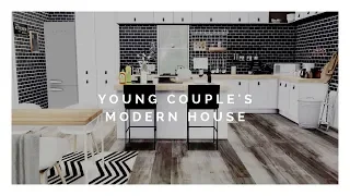The Sims 4: Speed Build | YOUNG COUPLE'S MODERN HOUSE + CC LINKS