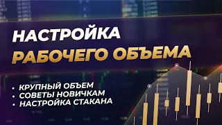 Настройка рабочего объема в стакане. Крупный объем в CScalp