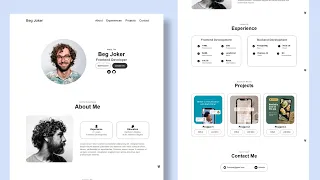 Responsive Personal Portfolio Website using HTML CSS Only ||  How to make a Website using HTML CSS