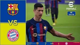 eFootball 2023 | Barcelona vs Bayern Munchen | UEFA Champion League 2022 | 4K PC