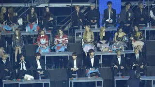 [Reaction to 정인,워너원 대휘,재환 ]방탄소년단(BTS),BLACKPINK (블랙핑크) ,볼빨간사춘기,아이콘,모모랜드@190105 골든디스크 [4k Fancam/직캠