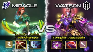 MIRACLE y su WINDRANGER le hace FRENTE al RANK 1 WATSON y su TEMPLAR ASSASSIN | Highlights