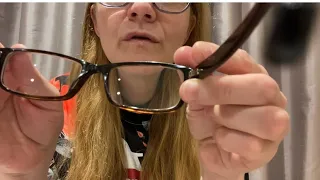 Asmr - Trying different glasses on