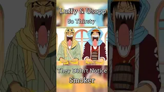 Luffy & Usopp So Thirsty They Didn't Notice Smoker 😂