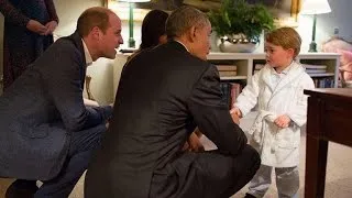 Prince George Meets President Obama In His Pajamas --- See The Adorable Photos!