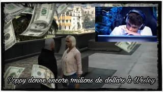 GTA RP / POPPY DONNE POUR LA DEUXIÈME FOIS 1.000.000 $ A WESLEY !! 💵💰(Flashback Rediffusion #24)