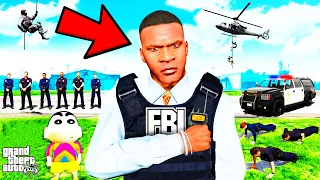 Franklin JOIN The FBI In GTA 5 | SHINCHAN and CHOP