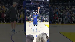 Curry pre-game practice