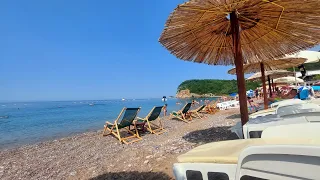 plaža Buljarice u Crnoj Gori. leto 2023