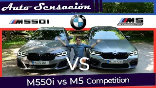 Comparativa BMW M550i xdrive  2021 vs BMW M5 Competition 2021.  ¿Merece la pena el M5?