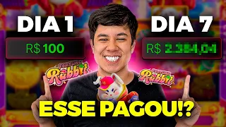 TESTEI O ROBÔ DO FORTUNE RABBIT DURANTE 7 DIAS! TÁ PAGANDO?