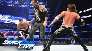 Sami Zayn vs AJ Styles vs Baron Corbin - US Title #1 Contender's Match: SmackDown LIVE, Apr 11, 2017