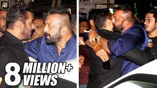 Sanjay Dutt HUGS Salman Khan To End FIGHT At Ambani's House Ganpati 2017 Celebrations