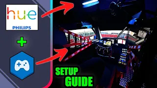 Sim Racing Ambient Lighting is now BETTER THAN EVER! Philips HUE COMPLETE Setup Guide!