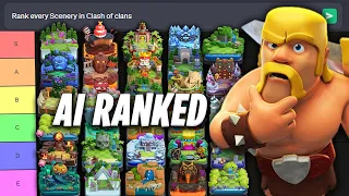 AI Ranked EVERY Scenery in Clash of Clans #tierlist