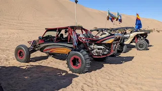 Driving a 1300HP Sandrail at Glamis Dunes - wheelies, jumps, and drag racing!