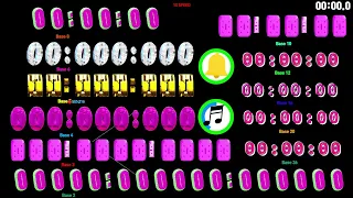 0~23:59:59 countup timer, but in different bases alarm🔔speedfeeling