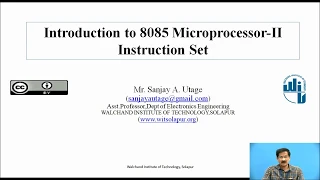 Introduction to 8085 Microprocessor-II (Instruction Set)