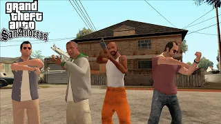 What Happens If You FIND MICHAEL, FRANKLIN and TREVOR in GTA SAN ANDREAS?