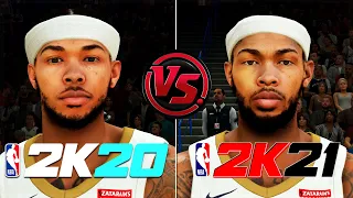 NBA 2K21 vs NBA 2K20 Face/Graphics/Body Comparison | ALL NEW FACESCANS! | SOME DOWNGRADES!