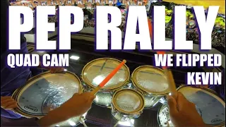 WE FLIPPED KEVIN | Independence HS Pep Rally QUADS Cam 9/29
